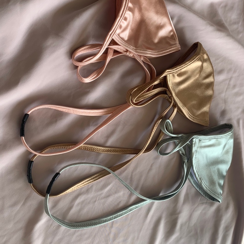 Silky satin holder masks